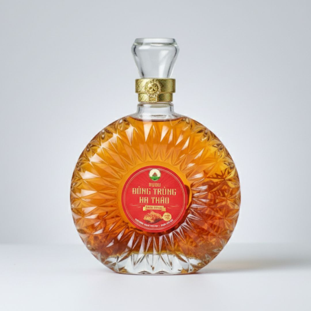 Rượu Đông Trùng Hạ Thảo Hiền Nương Farm 30% 1000ml - Đặc Sản An Giang